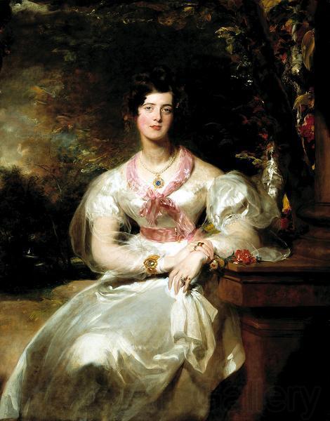Sir Thomas Lawrence Portrait of the Honorable Mrs. Seymour Bathurst Spain oil painting art